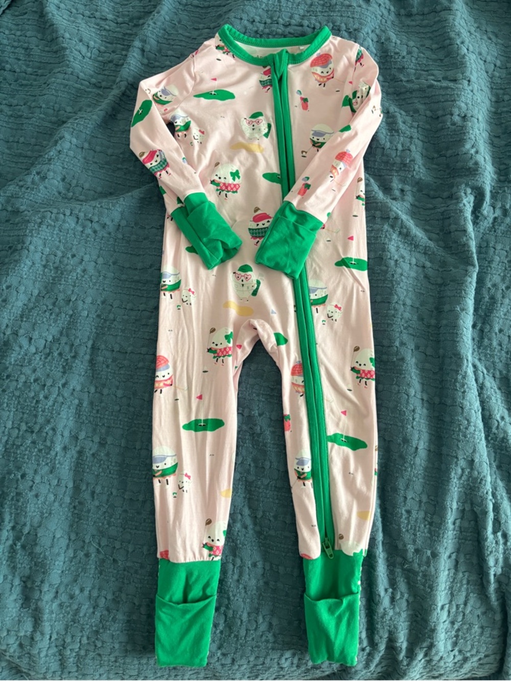 Angel Dear Golf Print Convertible Footie